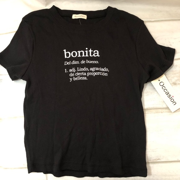 ⚡️⚡️Occasion Short Sleeve Top Black BONITA Ribbed Size Medium - Picture 9 of 9